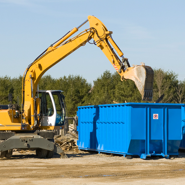 are there any restrictions on where a residential dumpster can be placed in Rankin